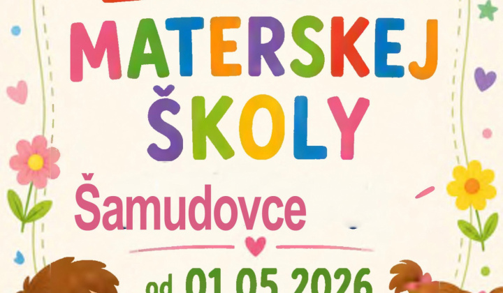 1. fotografia fotogalérie Aktuality / Zápis detí do Materskej školy Šamudovce 14 - foto
